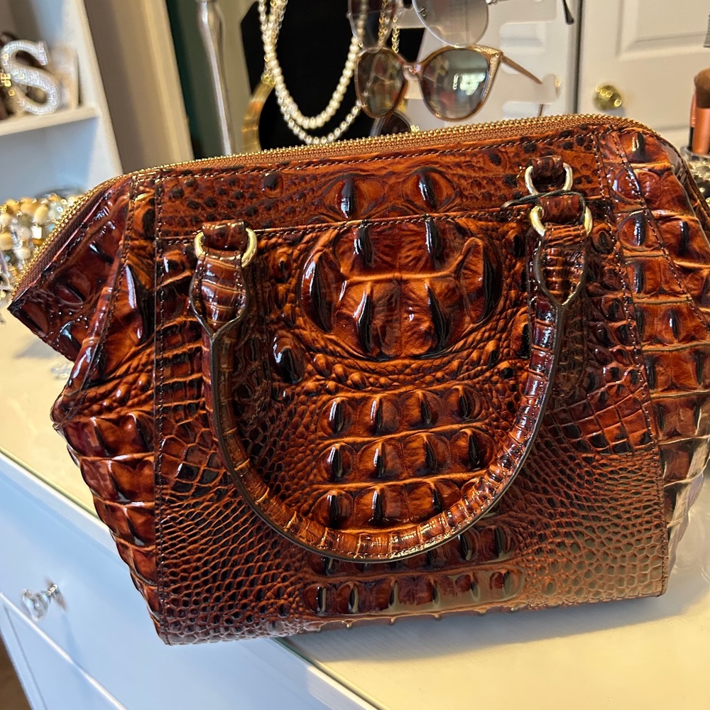 Brahmin Pecan mini Camila handbag